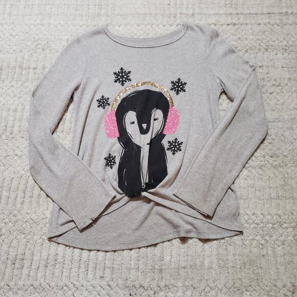 SO Other - SO Sparkling Snowflakes Long Sleeve Shirt Size 12